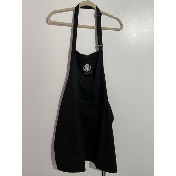 Starbucks Coffee Master Apron Black Barista Authentic Rare Collectible Uniform - Picture 2 of 9